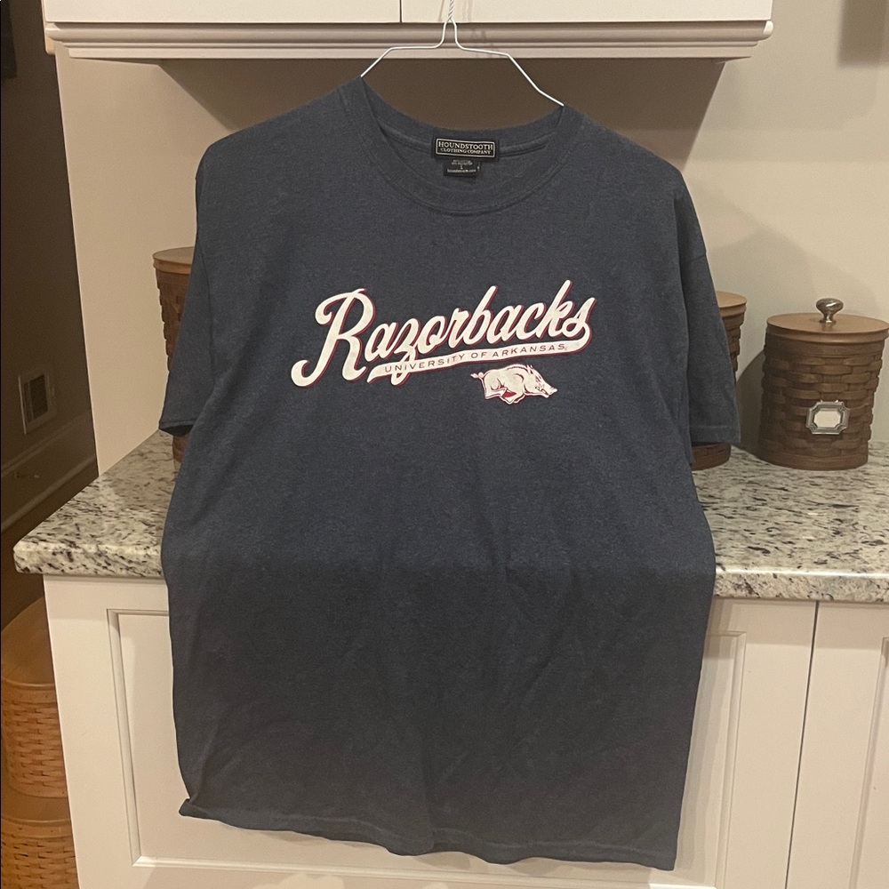 Razorbacks Navy Blue Short Sleeve Tee